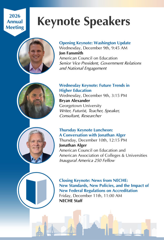 NECHE 2026 Annual Meeting Keynote Speakers